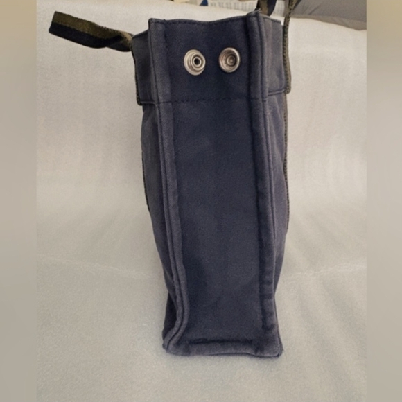 HERMES FOURRE TOUT PM TOTE BAG NAVY/GREEN - AUTHENTIC - Picture 8 of 14